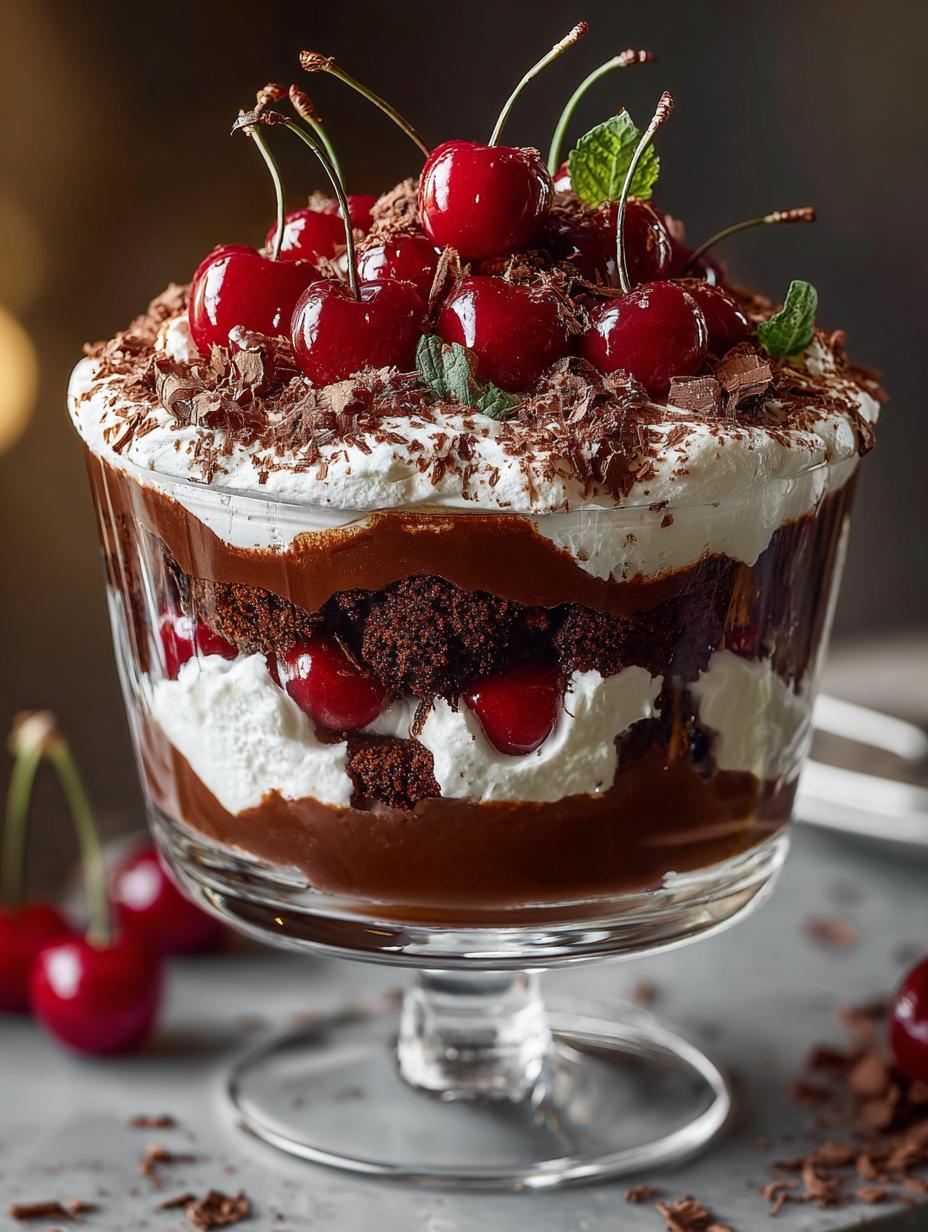Indulge in Black Forest Trifle Delight: 7 Layers of Joy 5 Indulge in Black Forest Trifle Delight: 7 Layers of Joy - Black Forest Trifle Delight - main visual representation