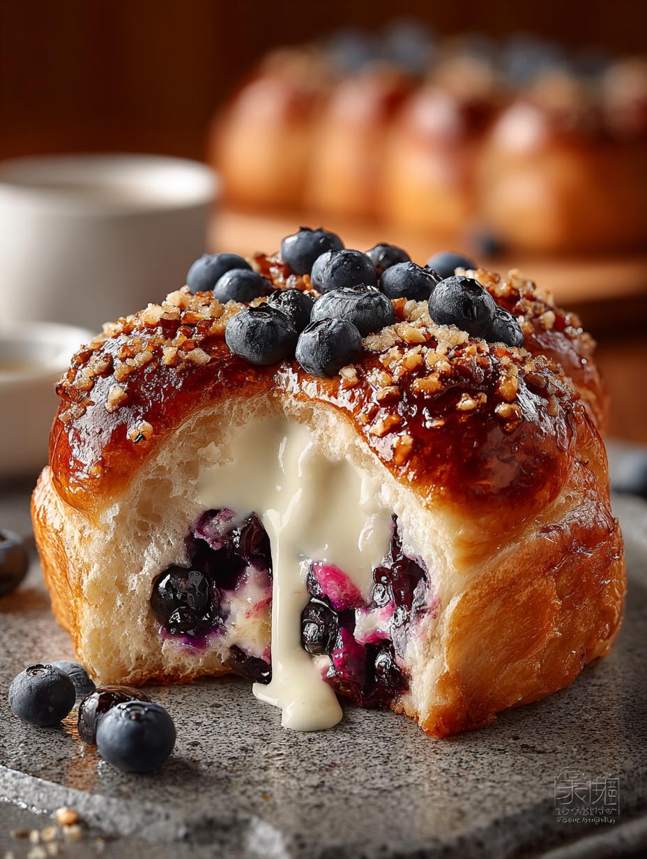 Blueberry Cream Cheese Brioche