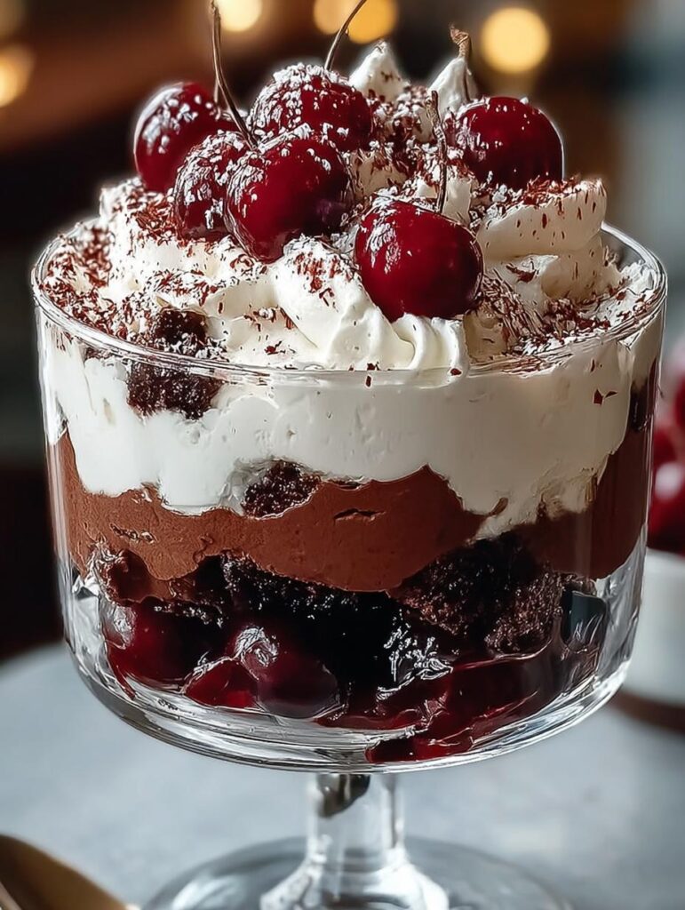 Boozy Black Forest Trifle
