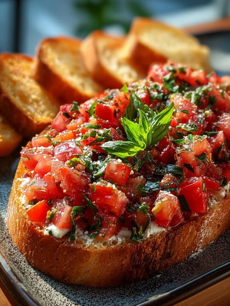 Bruschetta Dip Vibrant Flavorful