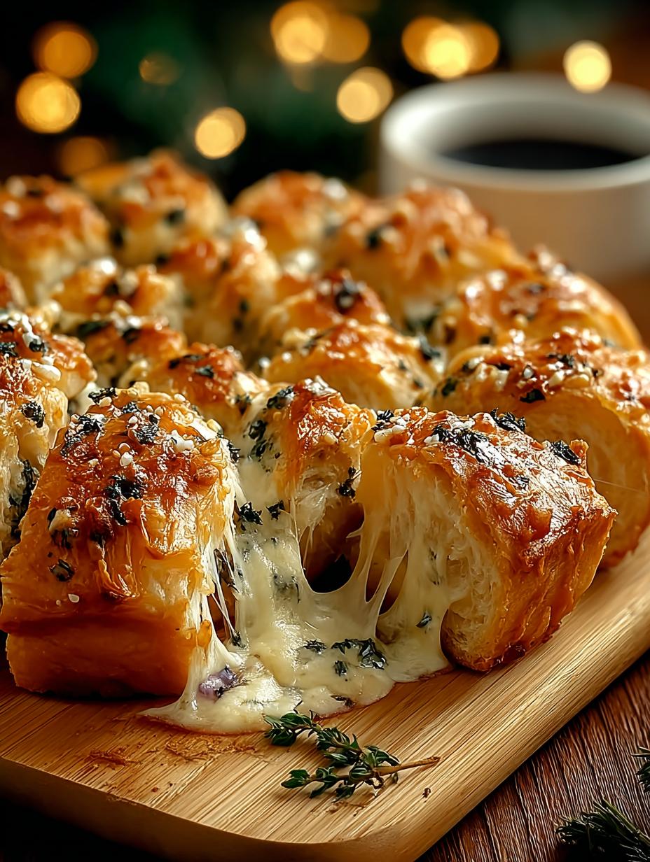 Delightful Cheesy Christmas Tree Bread for Festivities - Cheesy Christmas Tree Bread - main visual representation