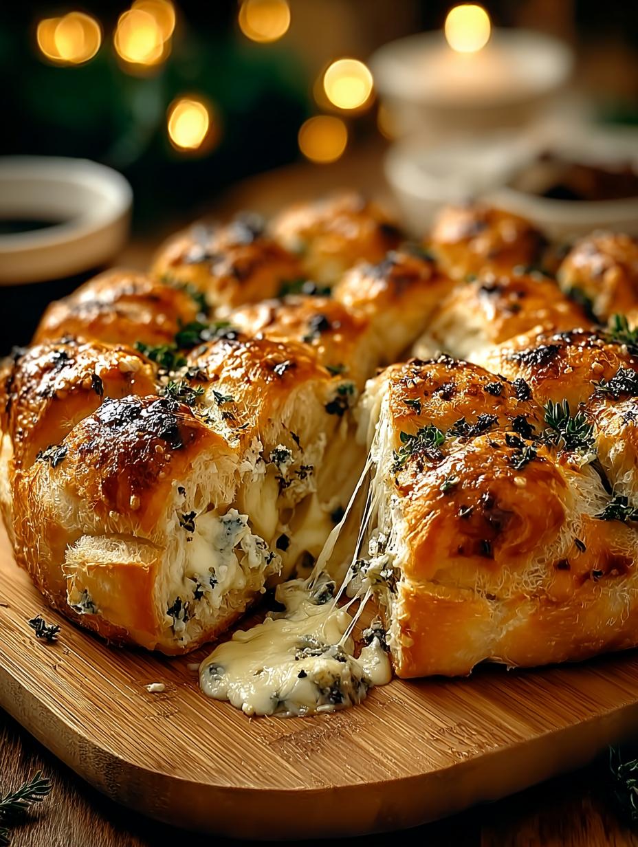 Cheesy Christmas Tree Bread