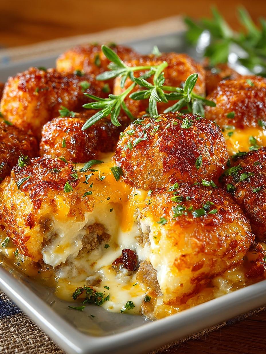 Cheesy Tater Tot Sausage