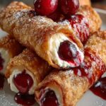 Cherry Cheesecake Egg Rolls