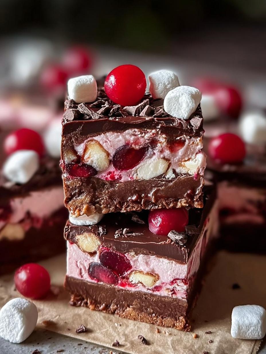 Cherry Marshmallow Fudge Bars: 10 Delicious Bites - Cherry Marshmallow Fudge Bars - main visual representation