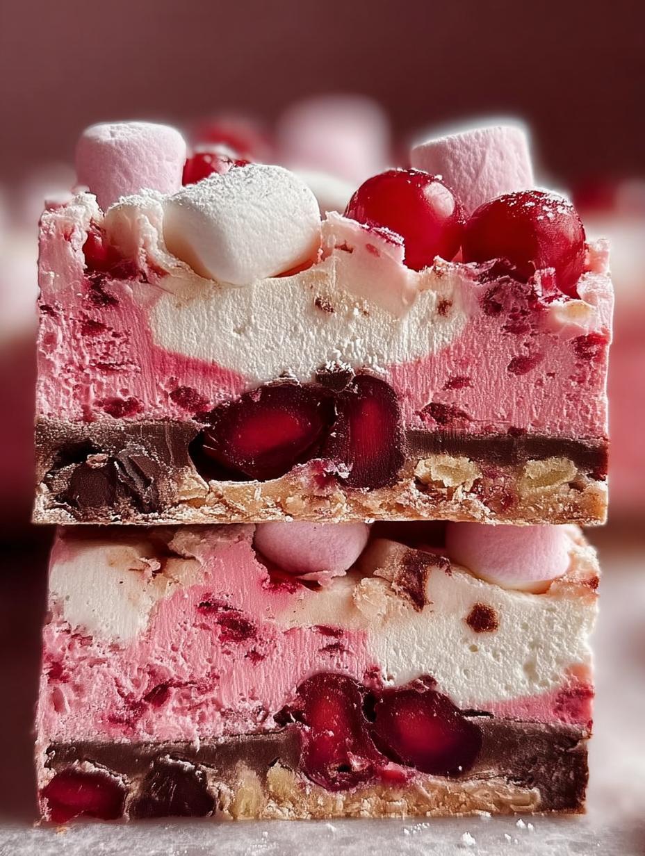 Cherry Marshmallow Fudge Bars: 10 Delicious Bites - Cherry Marshmallow Fudge Bars - additional detail