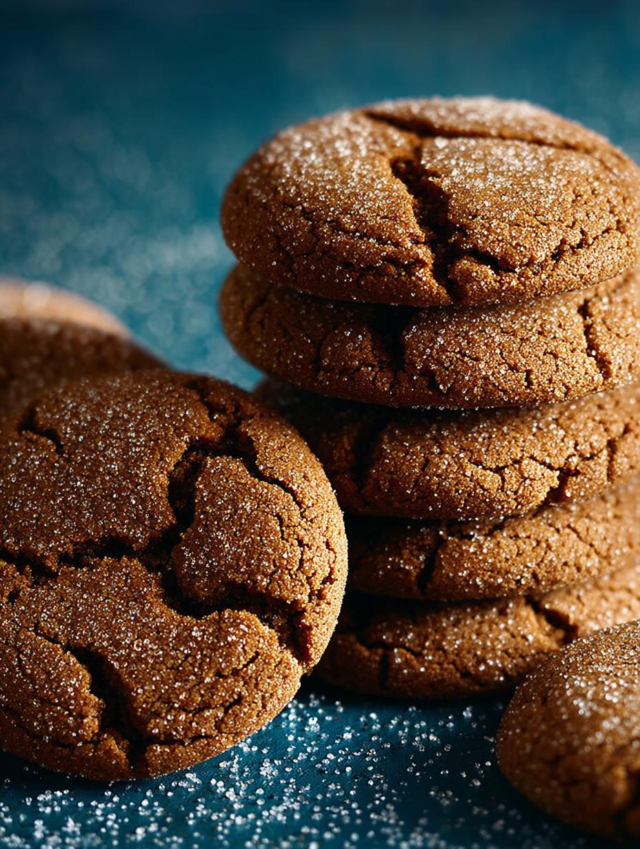 Delightful Chewy Ginger Molasses Cookies Recipe - Chewy Ginger Molasses Cookies - additional detail