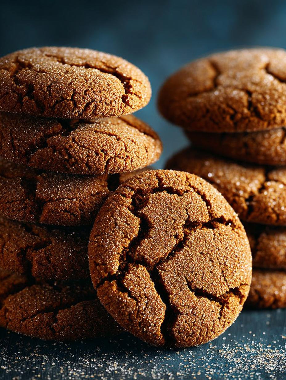 Chewy Ginger Molasses Cookies