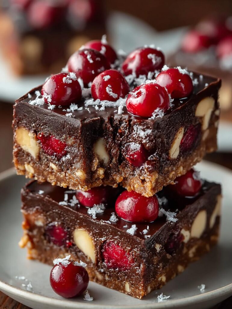 Chocolate Cherry Bars Delight