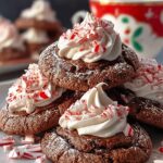 Chocolate Peppermint Blossom Cookies