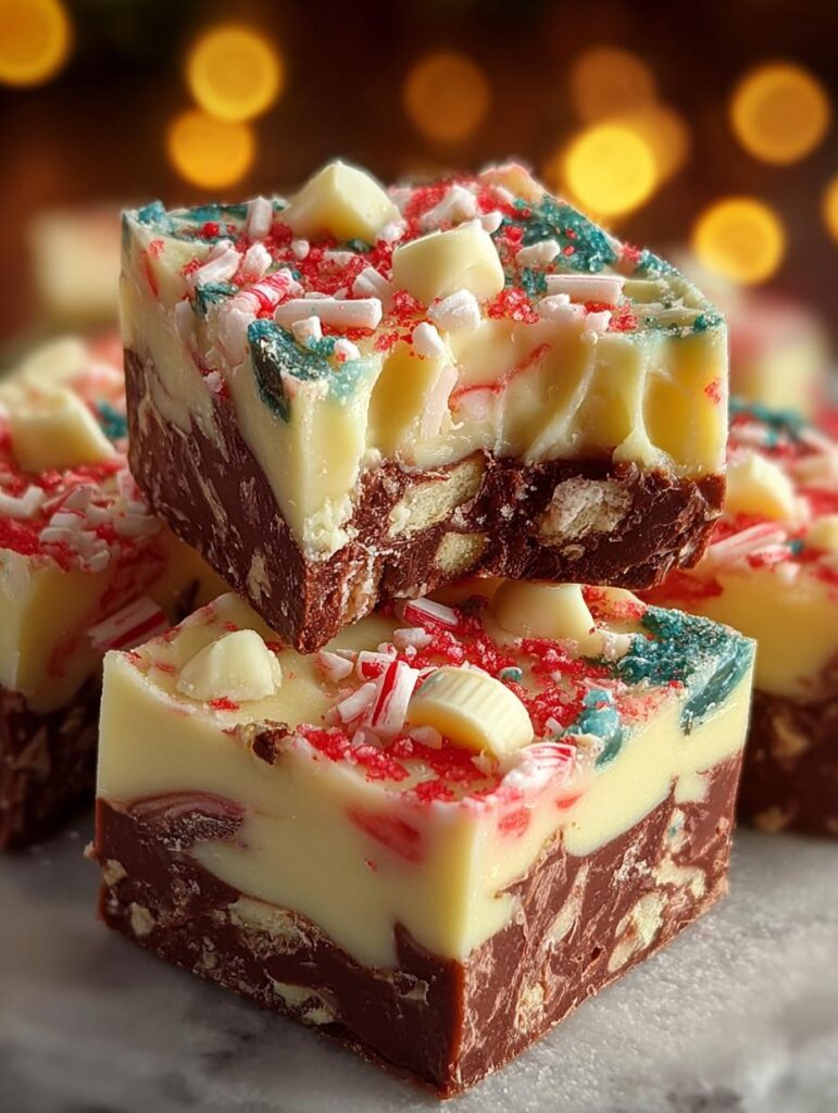 Christmas Cake Batter Fudge