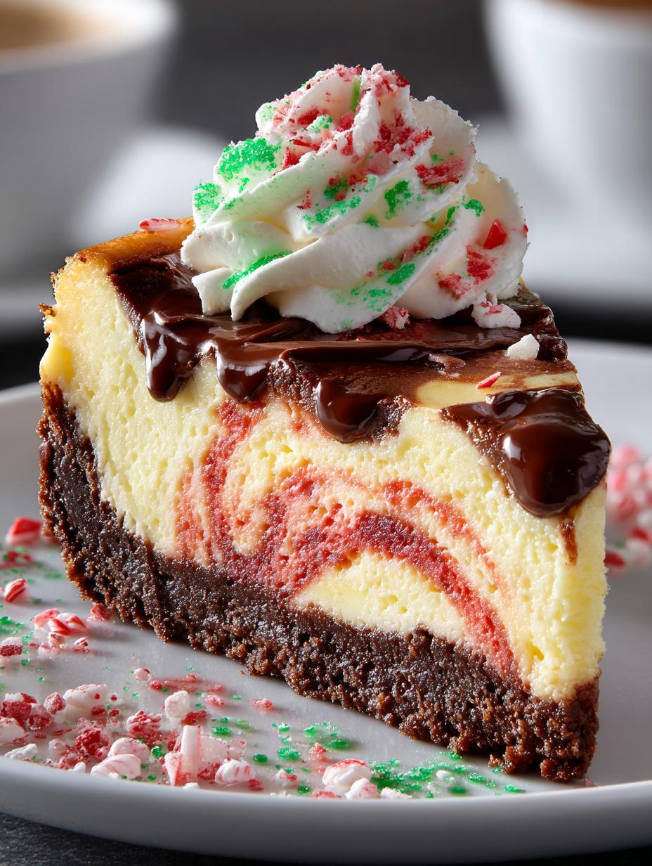 Delightful Christmas Swirl Bake Cheesecake Recipe - Christmas Swirl Bake Cheesecake - main visual representation