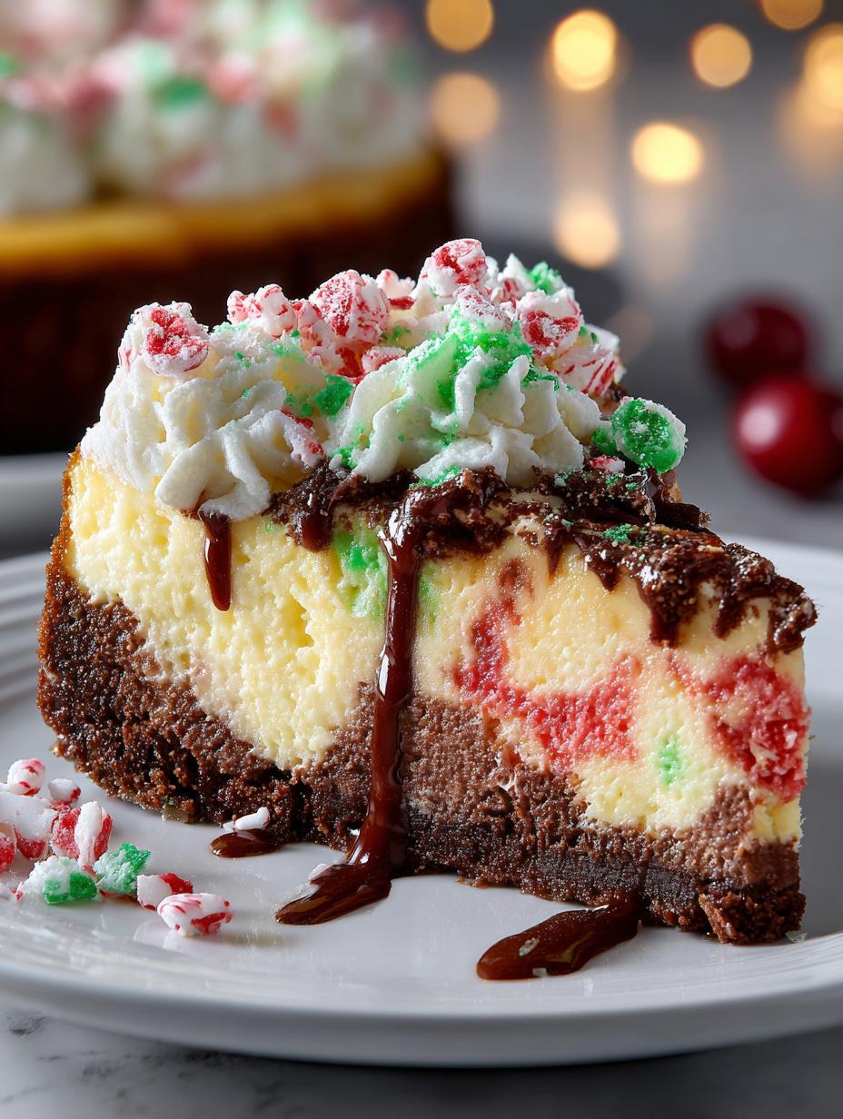 Delightful Christmas Swirl Bake Cheesecake Recipe - Christmas Swirl Bake Cheesecake - additional detail