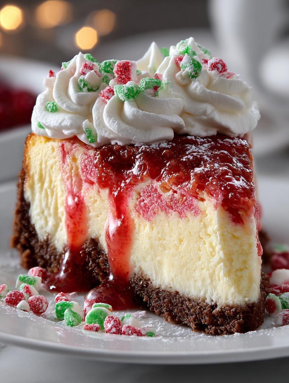 Christmas Swirl Bake Cheesecake