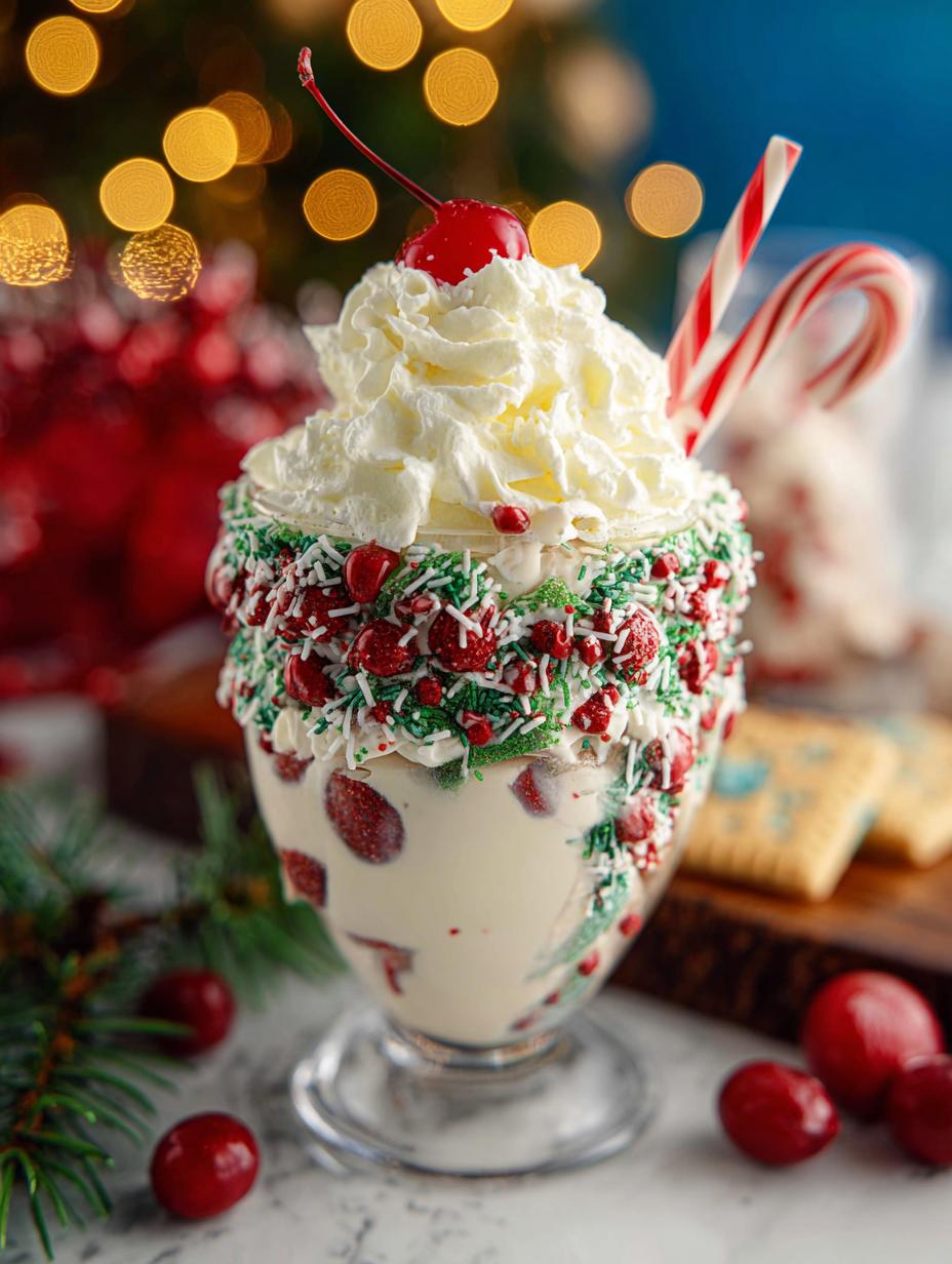 Christmas Tree Cake Milkshake