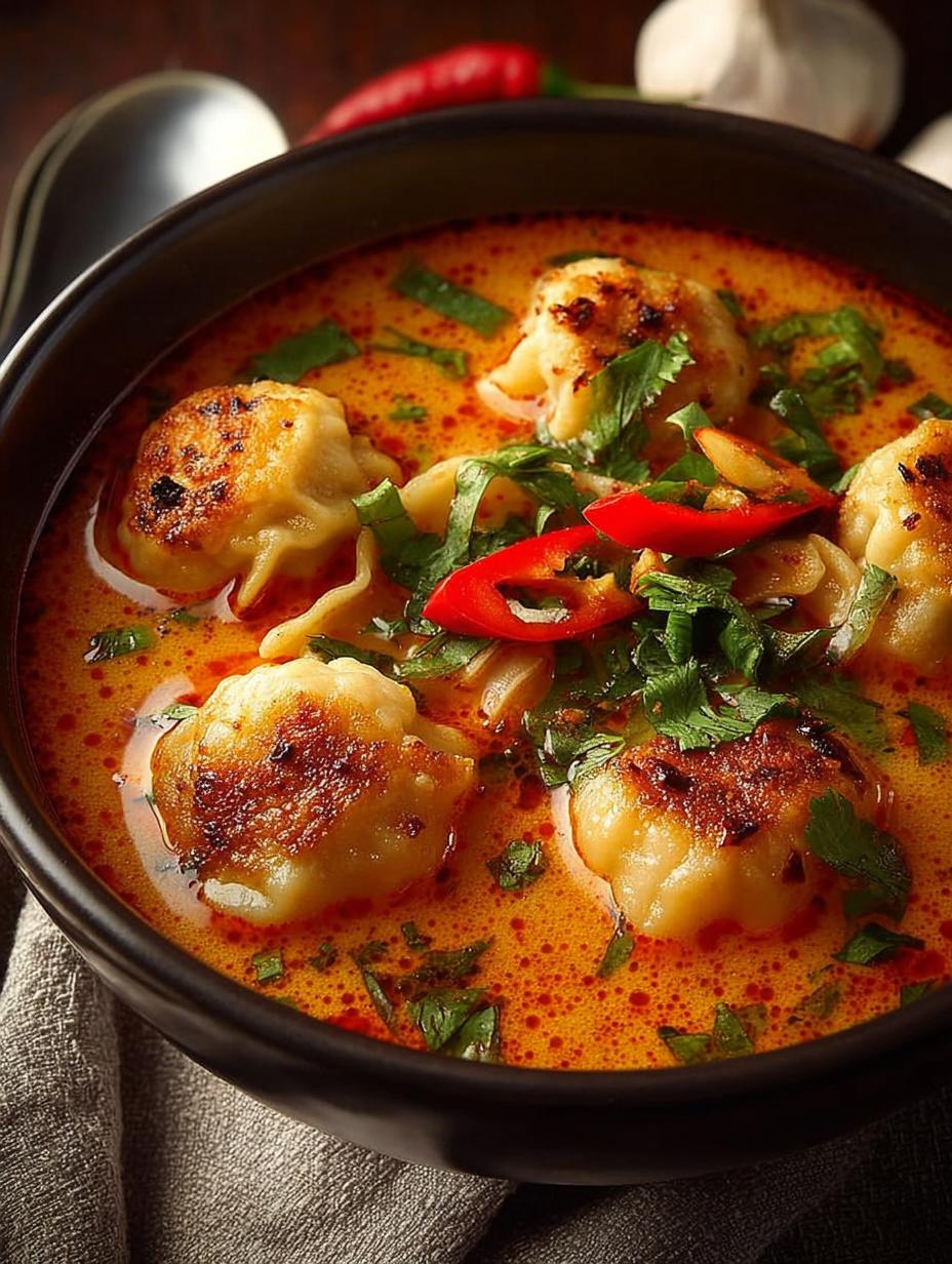 Coconut Curry Soup with Dumplings: 5 Bold Flavors - Coconut Curry Soup with - additional detail
