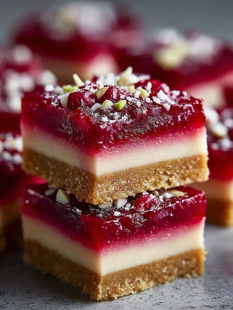Cranberry Curd Bars