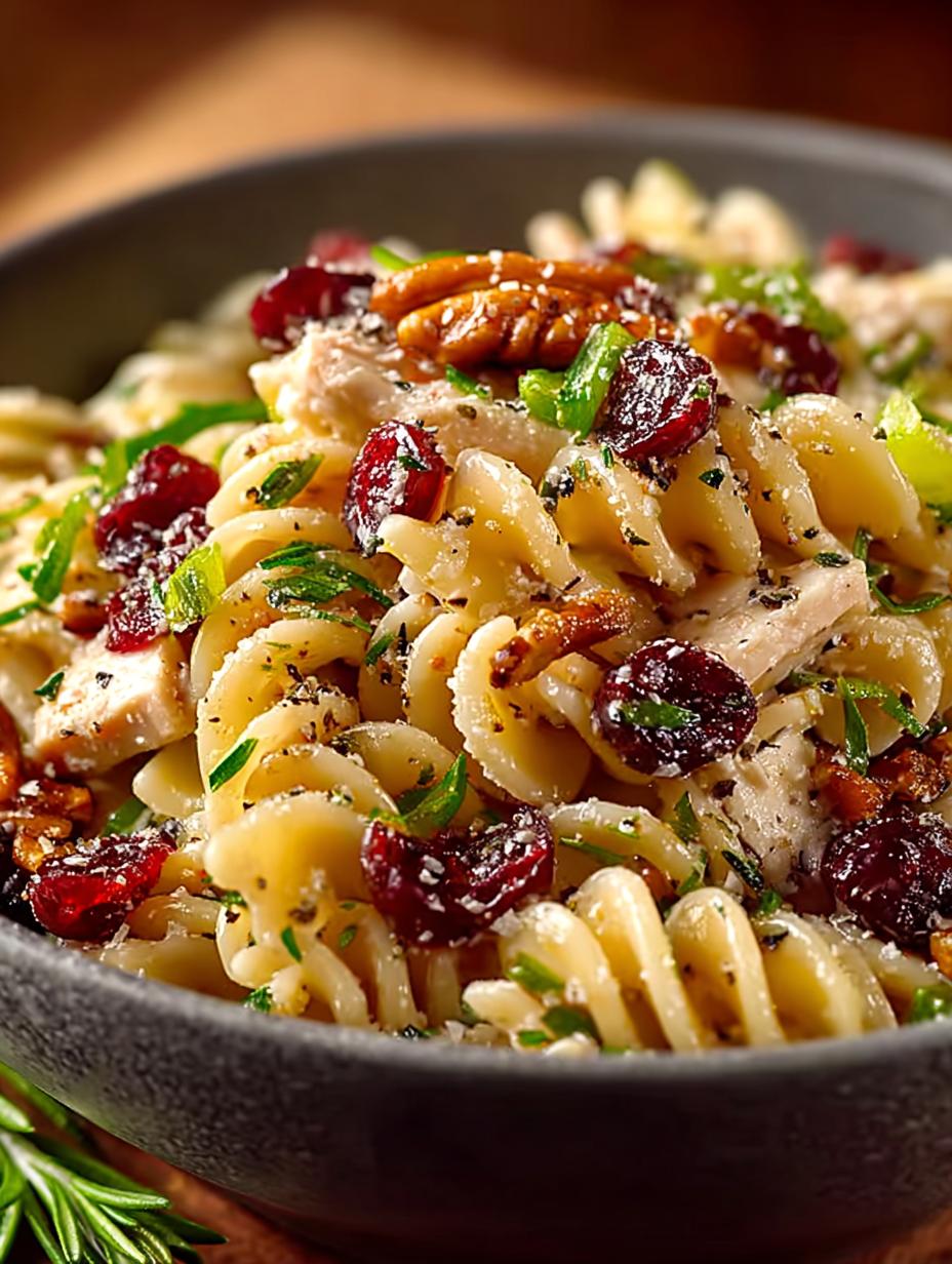 Delicious Cranberry Pasta Salad for Festive Gatherings - Cranberry Pasta Salad - main visual representation