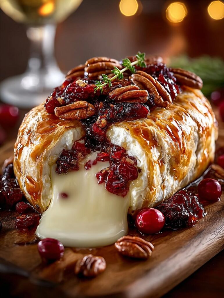 Cranberry Pecan Baked Brie