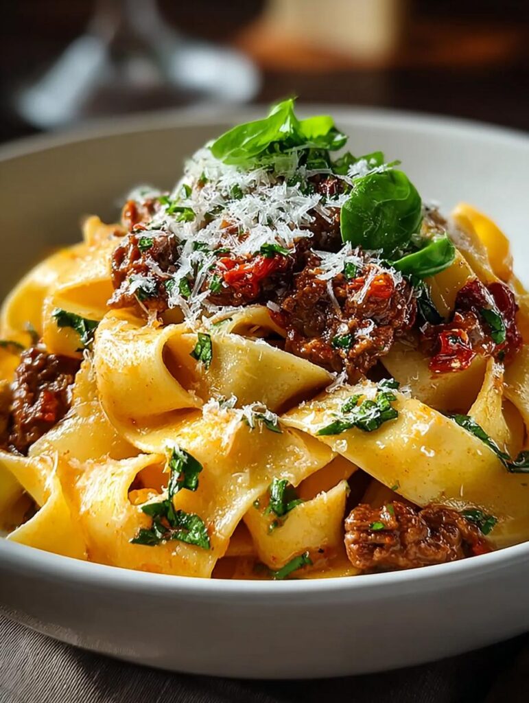 Creamy Calabrian Chili Pappardelle