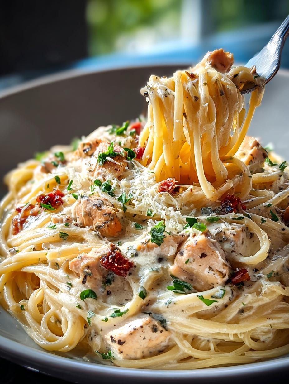 Creamy Chicken Spaghetti