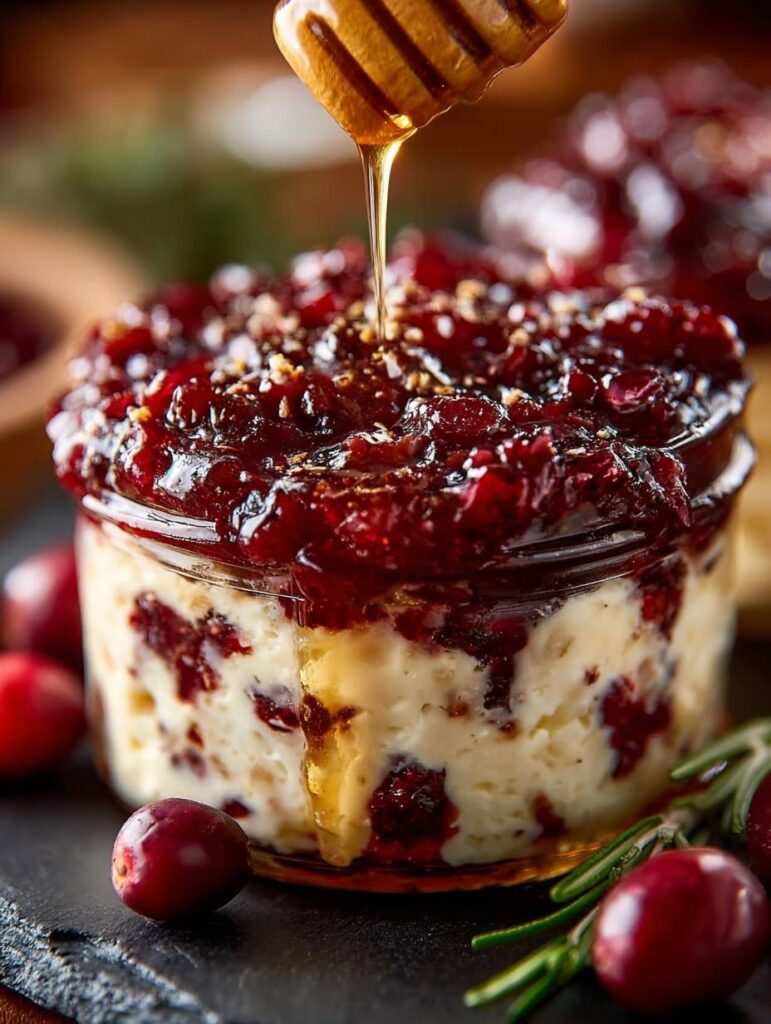 Creamy Christmas Cranberry Honey