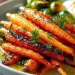 Crispy Maple Glazed Carrots