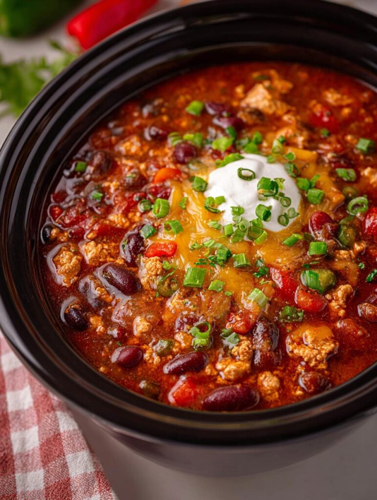 Crockpot Turkey Chili