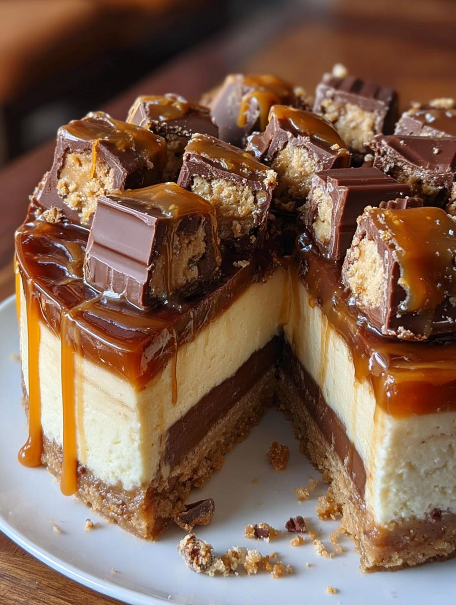 Irresistible Decadent Twix Caramel Cheesecake Dream - Decadent Twix Caramel Cheesecake - main visual representation