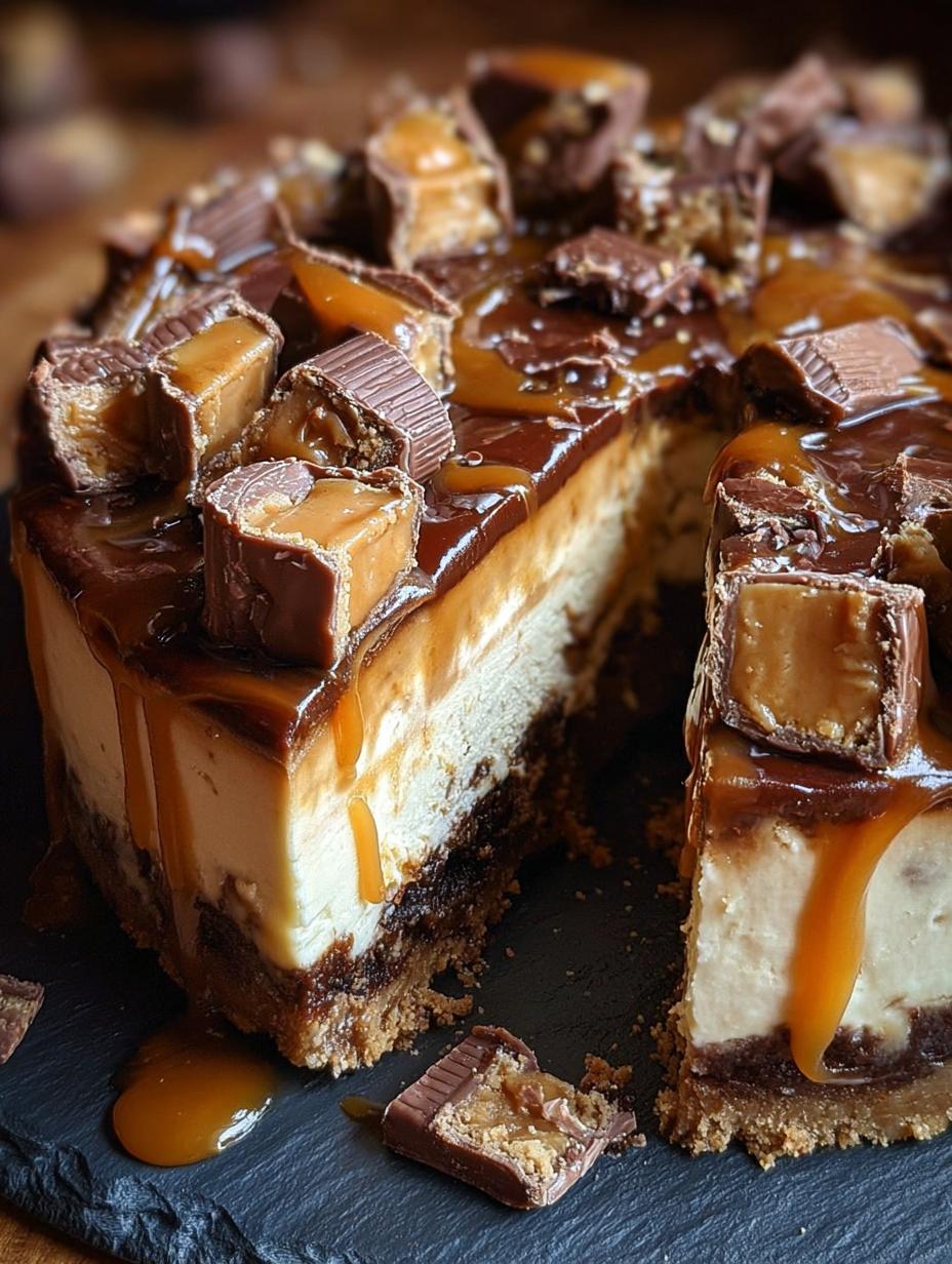 Irresistible Decadent Twix Caramel Cheesecake Dream - Decadent Twix Caramel Cheesecake - additional detail