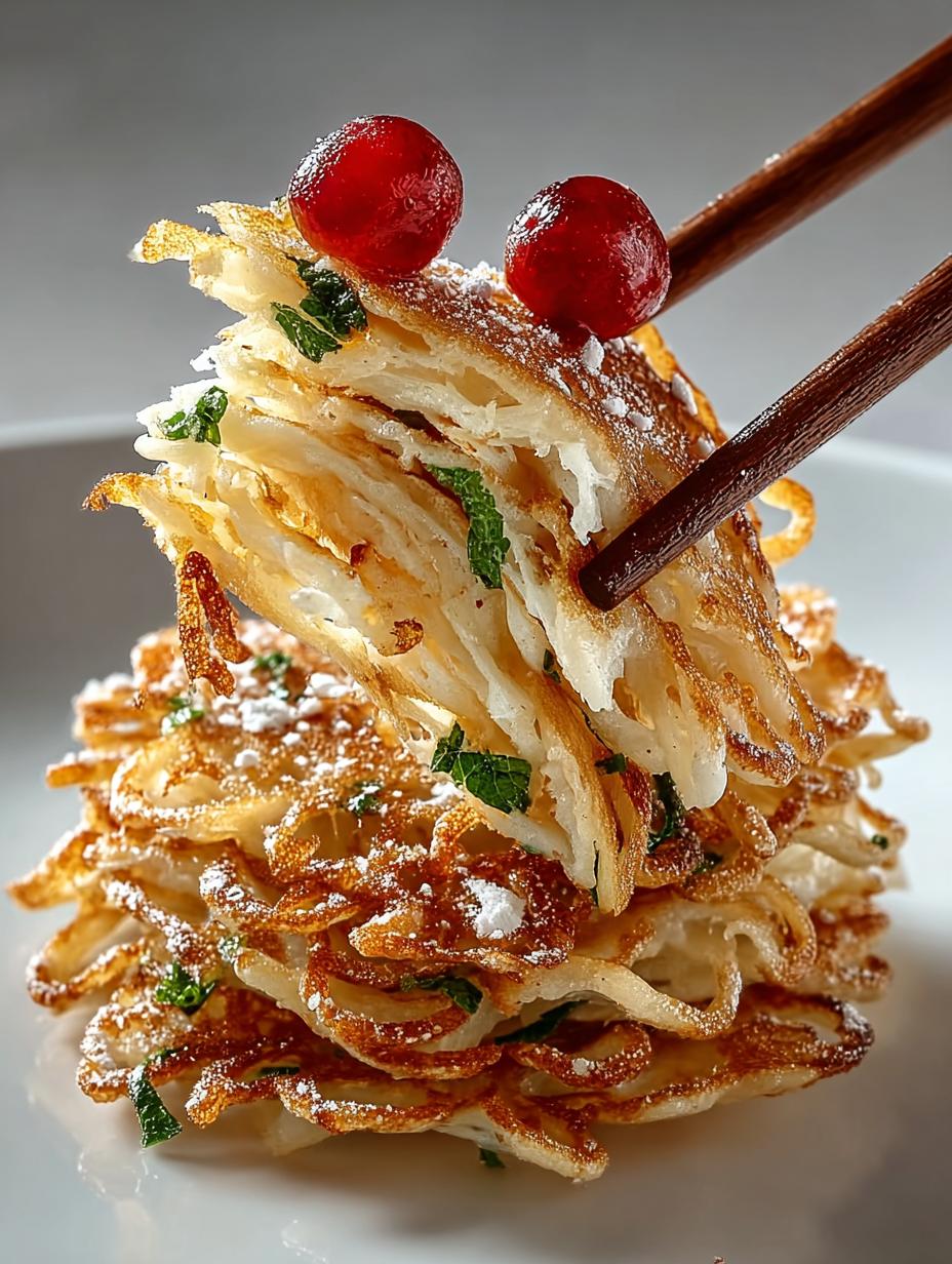 Crispy Enoki Pancakes That Will Brighten Your Plate - Enoki Pancakes - main visual representation