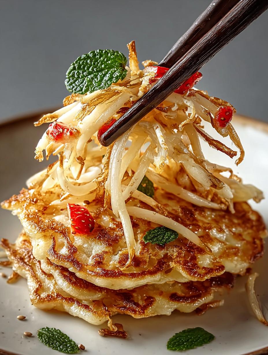 Crispy Enoki Pancakes That Will Brighten Your Plate - Enoki Pancakes - additional detail