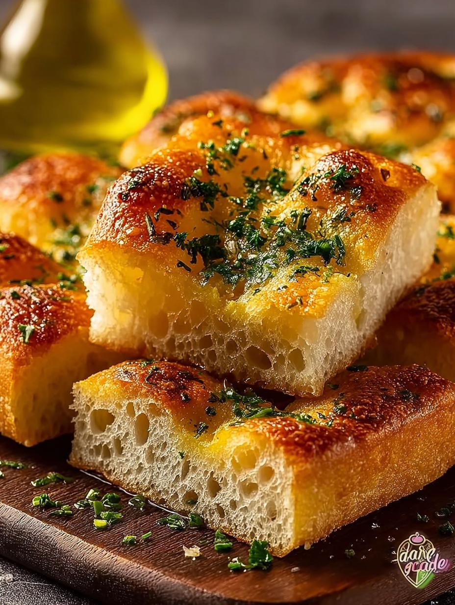 Garlic Butter Focaccia: 7 Steps to Irresistible Bread - Garlic Butter Focaccia - additional detail
