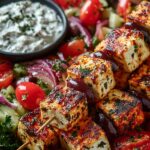 Greek Style Tofu Souvlaki
