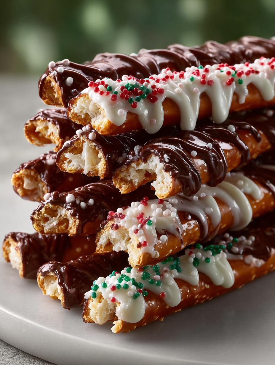 Holiday Chocolate Dipped Pretzel: 5 Festive Treats to Try 6 Holiday Chocolate Dipped Pretzel: 5 Festive Treats to Try - Holiday Chocolate Dipped Pretzel - additional detail