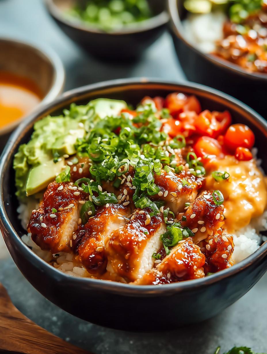 Hot Honey Chicken Bowls: 5 Sweet & Spicy Variations - Hot Honey Chicken Bowls - additional detail