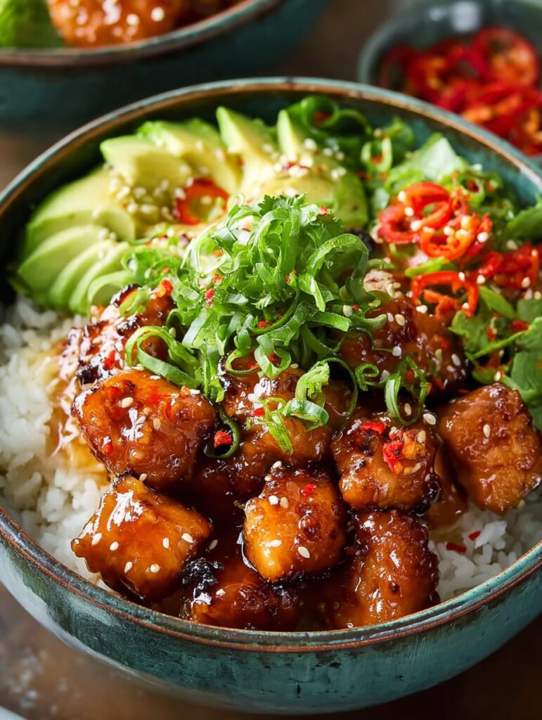 Hot Honey Chicken Bowls