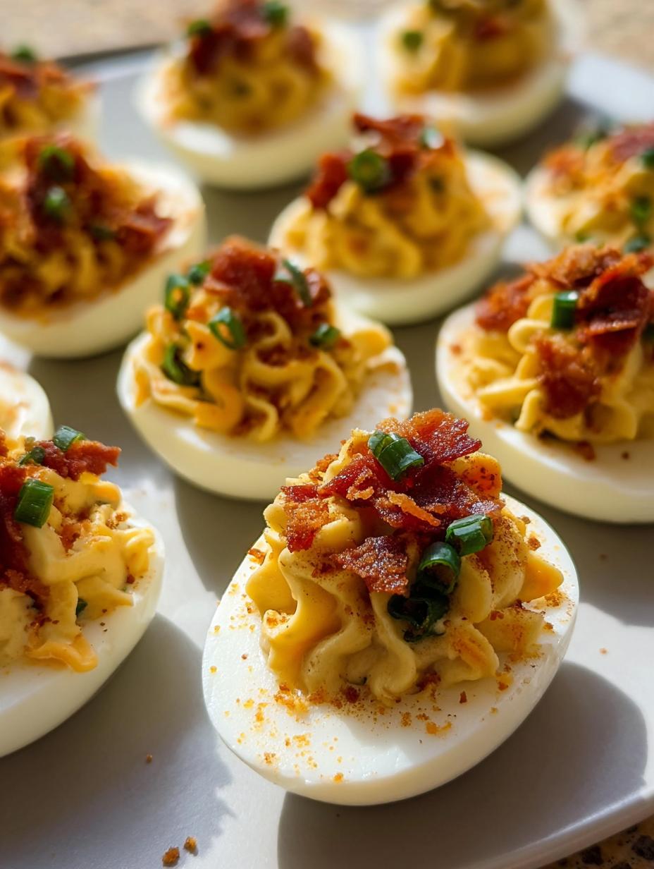 Amazing Jalapeno Popper Deviled Eggs 6 Ways - Jalapeno Popper Deviled Eggs - main visual representation