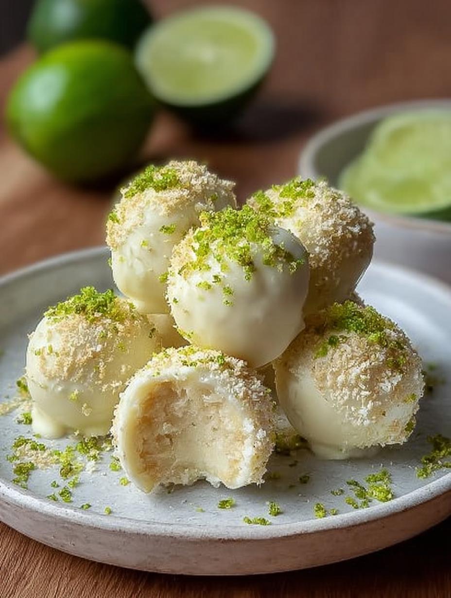 Key Lime Truffles: 24 Delicious Bites - Key Lime Truffles - additional detail