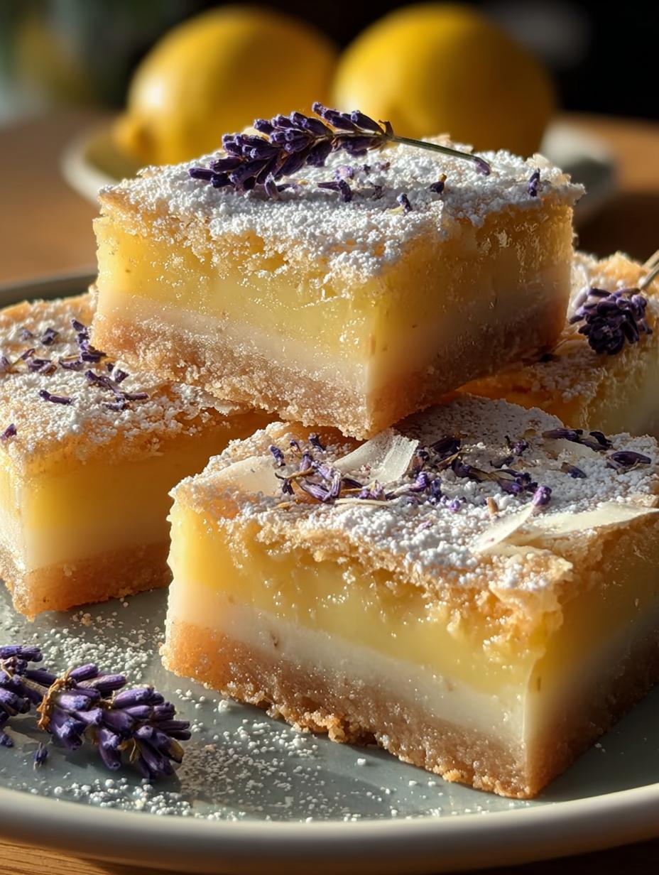 Lavender Lemon Bars