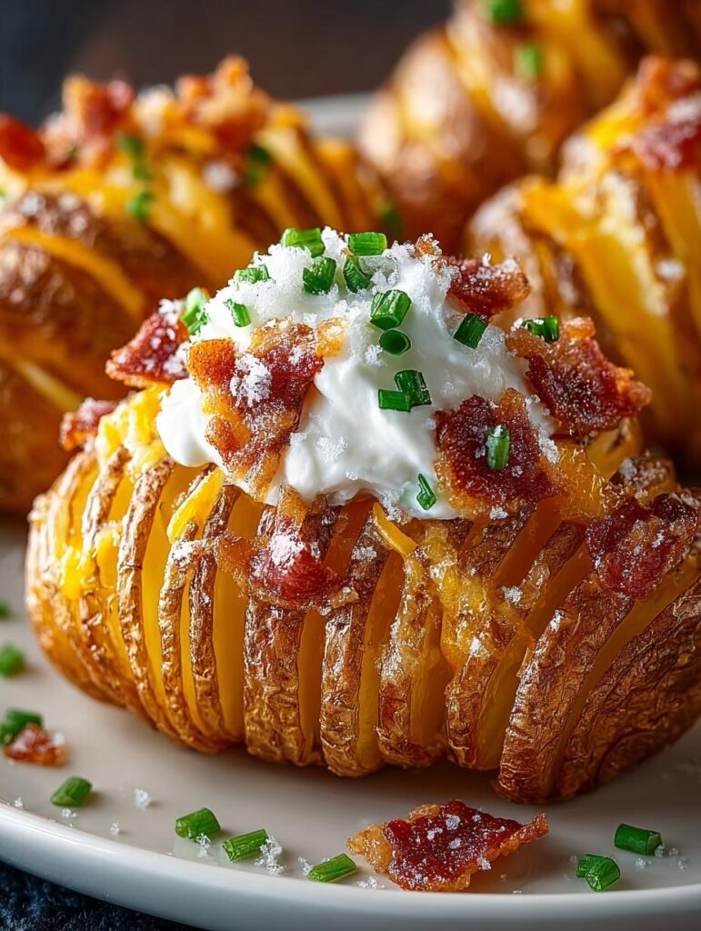 Loaded Mini Hasselback Potato