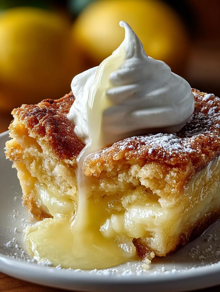 Magic Lemon Cobbler Delight