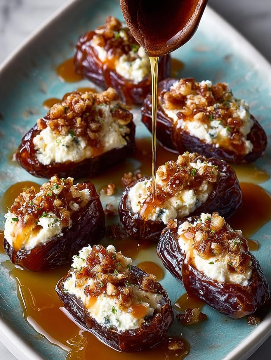 Mascarpone Stuffed Dates with Maple Drizzle Delight - Mascarpone Stuffed Dates with - main visual representation