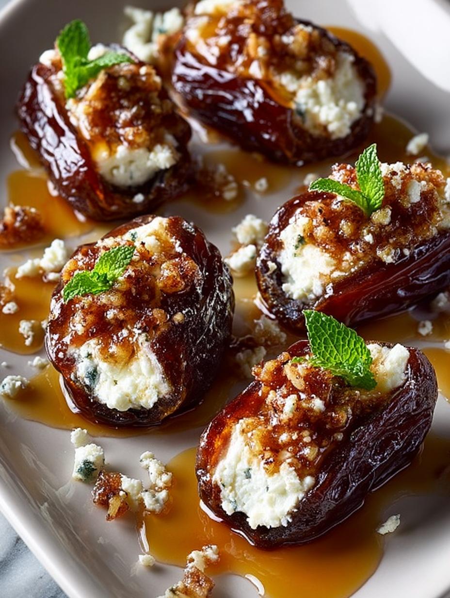 Mascarpone Stuffed Dates with