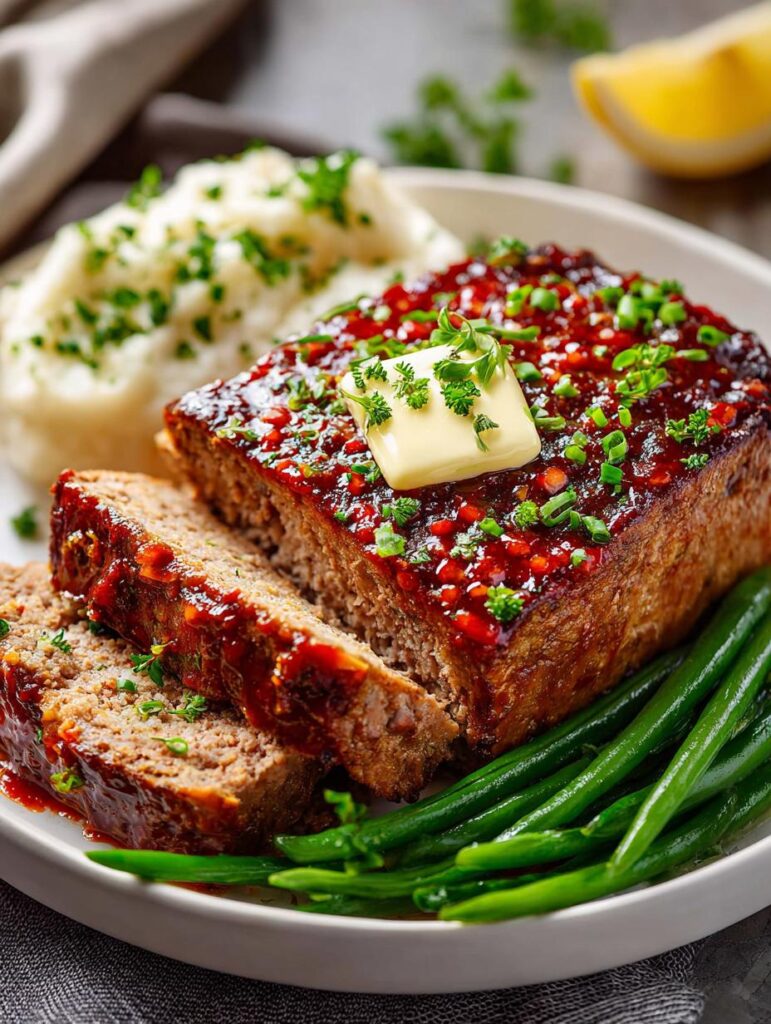 Meatloaf with Chili Sauce