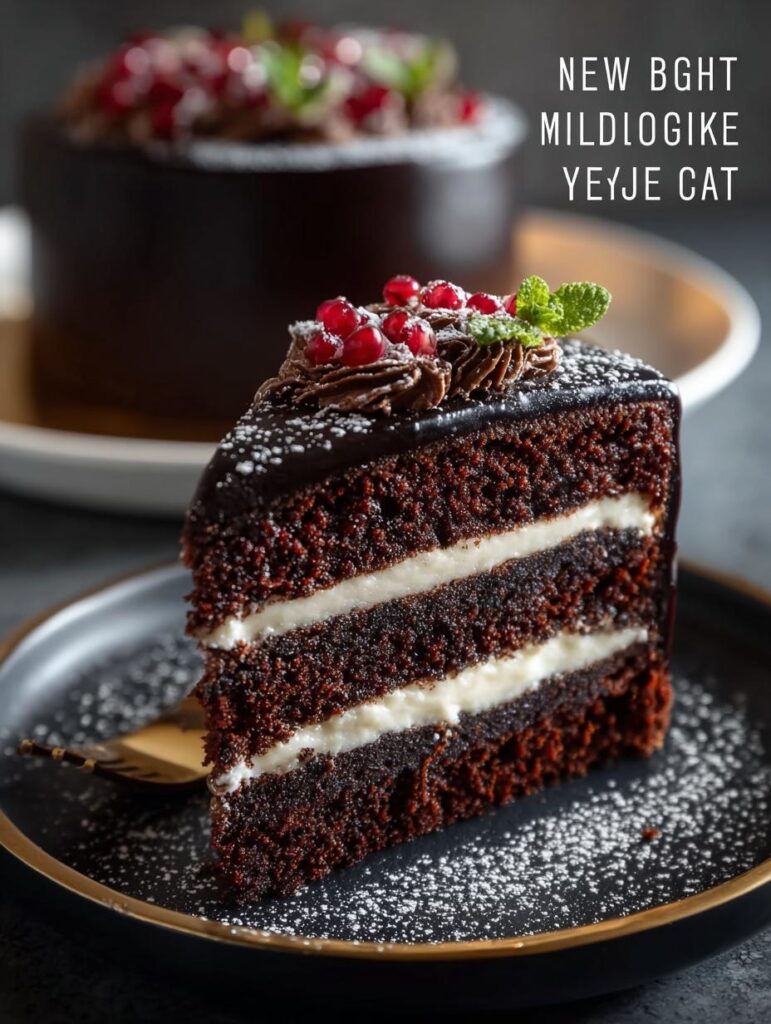 Midnight Black Velvet Cake