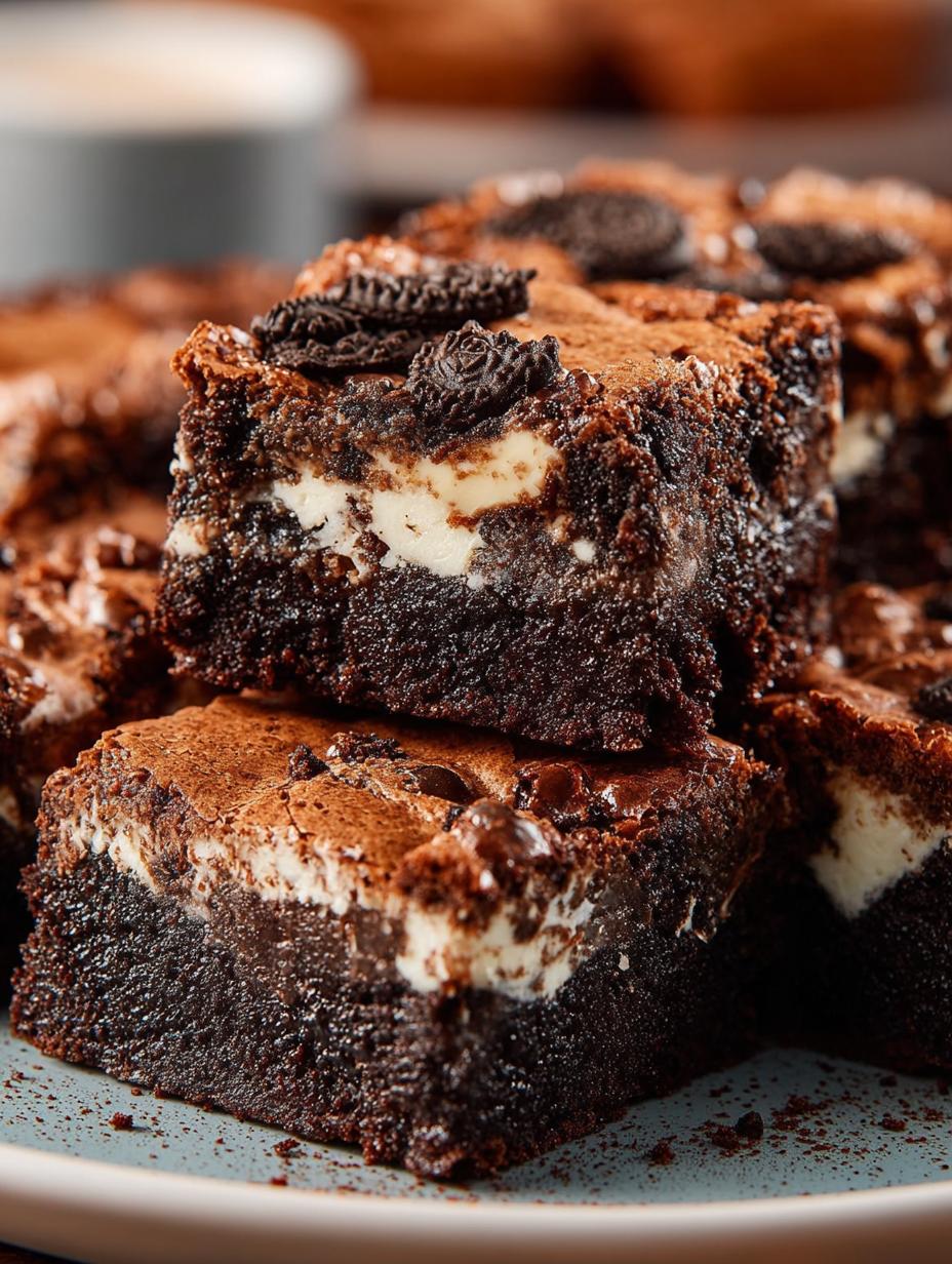 Oreo Brownies: 12 Irresistible Layers of Chocolate Delight - Oreo Brownies - additional detail