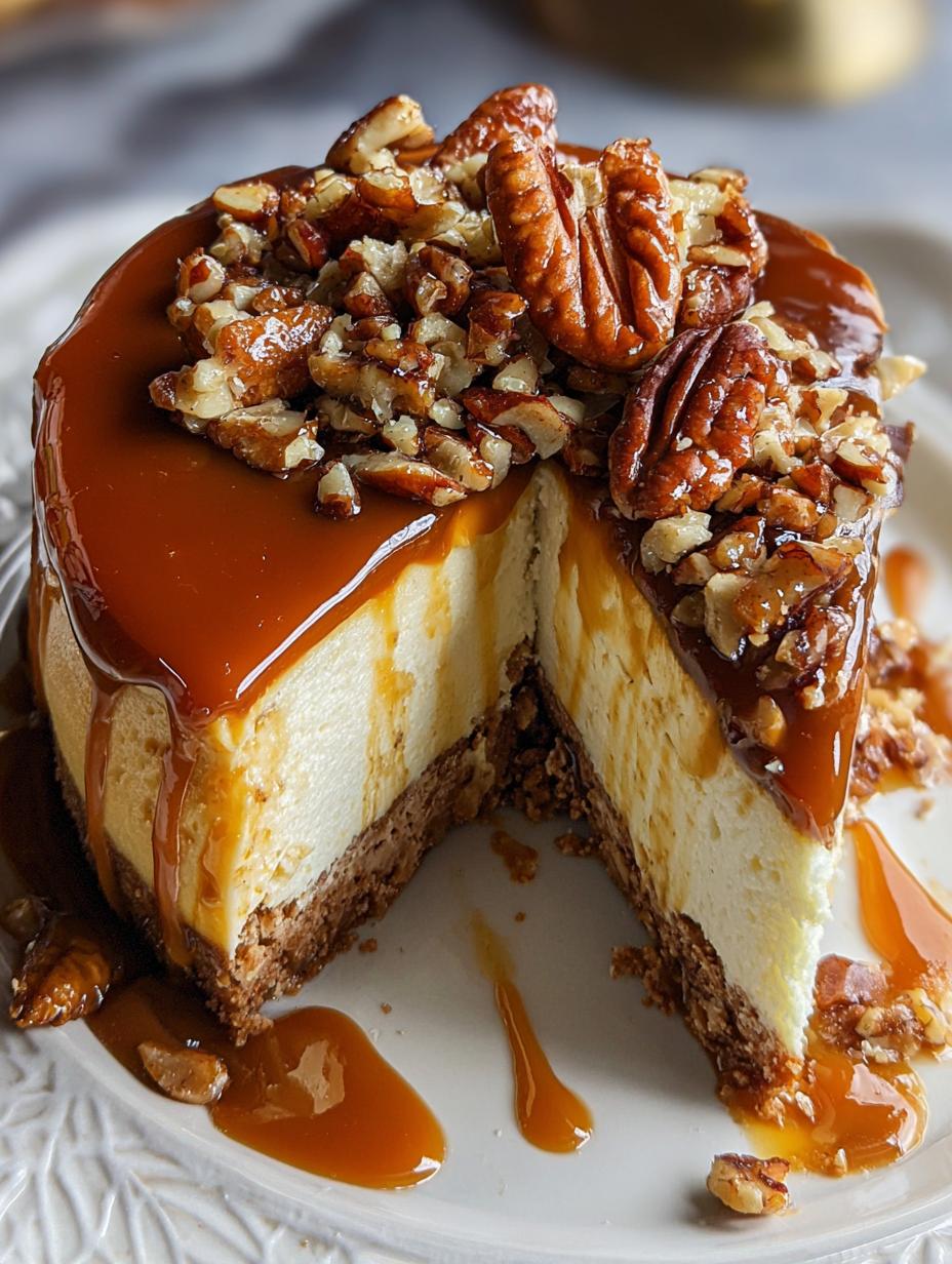 Pecan Caramel Cheesecake: Amazing 1-Hour Recipe - Pecan Caramel Cheesecake - main visual representation