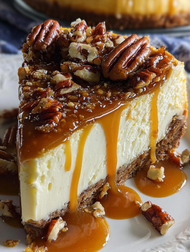 Pecan Caramel Cheesecake