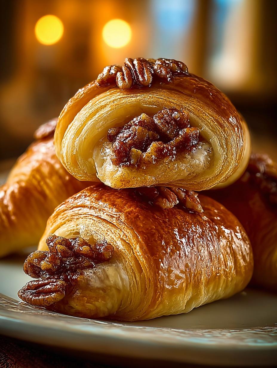 Pecan Pie Crescent Rolls: 8 Deliciously Gooey Treats - Pecan Pie Crescent Rolls - main visual representation